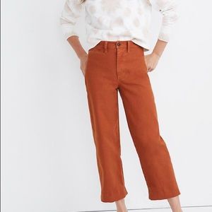 Madewell Slim Emmett Wide-Leg Crop Pant